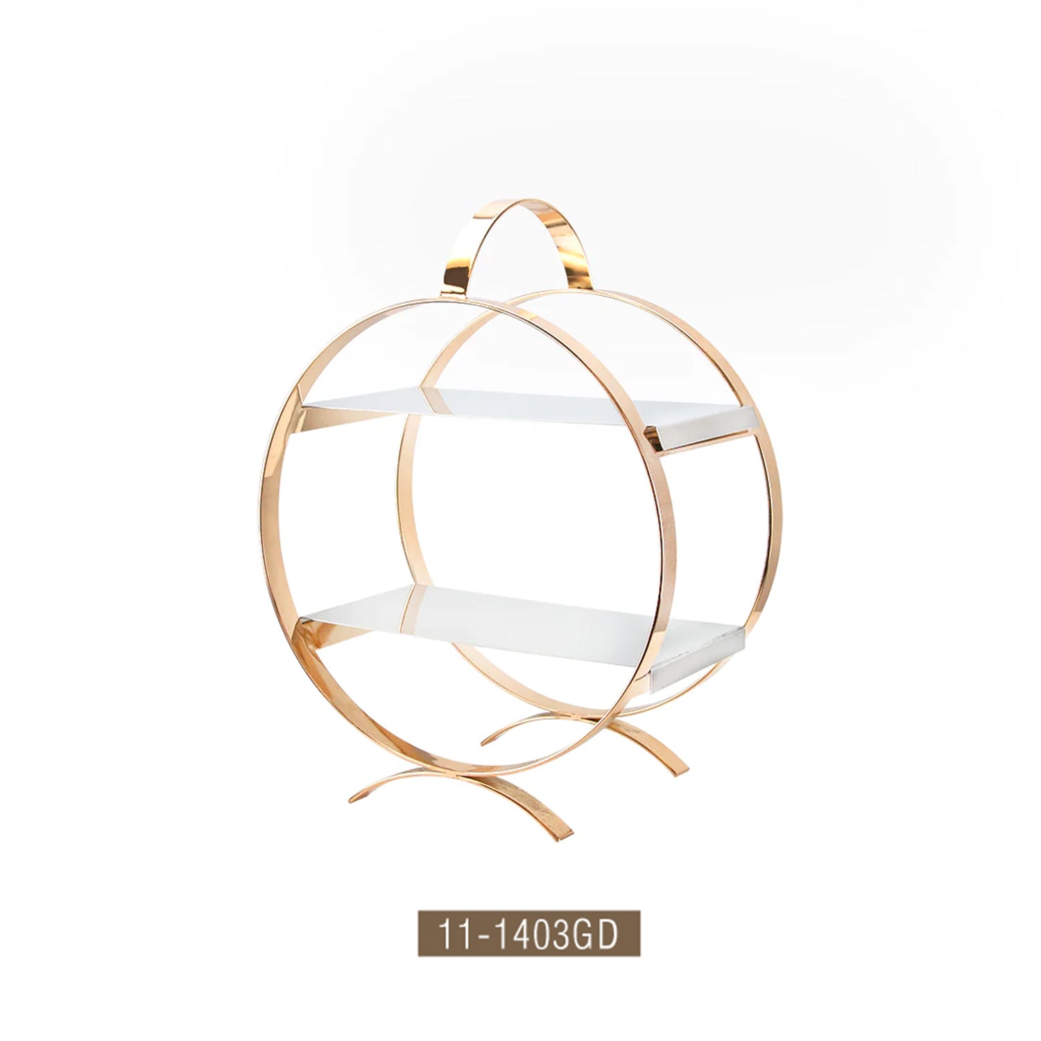 Galore Home Equinox alzata dolci due piani oro grande