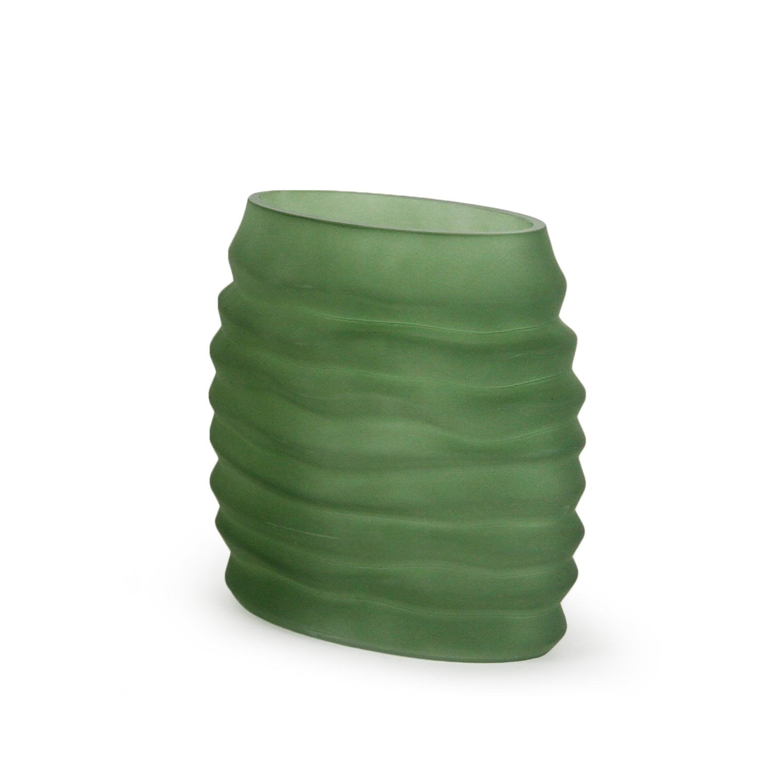 Galore Home Oba vaso in vetro Small Trasparente verde