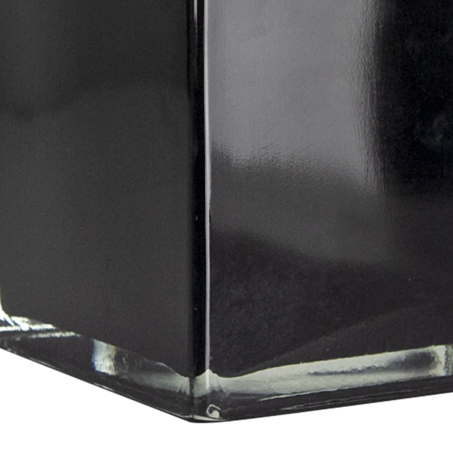 Galore Home Premium Layered U9173 vaso cubo vetro nero 13 cm