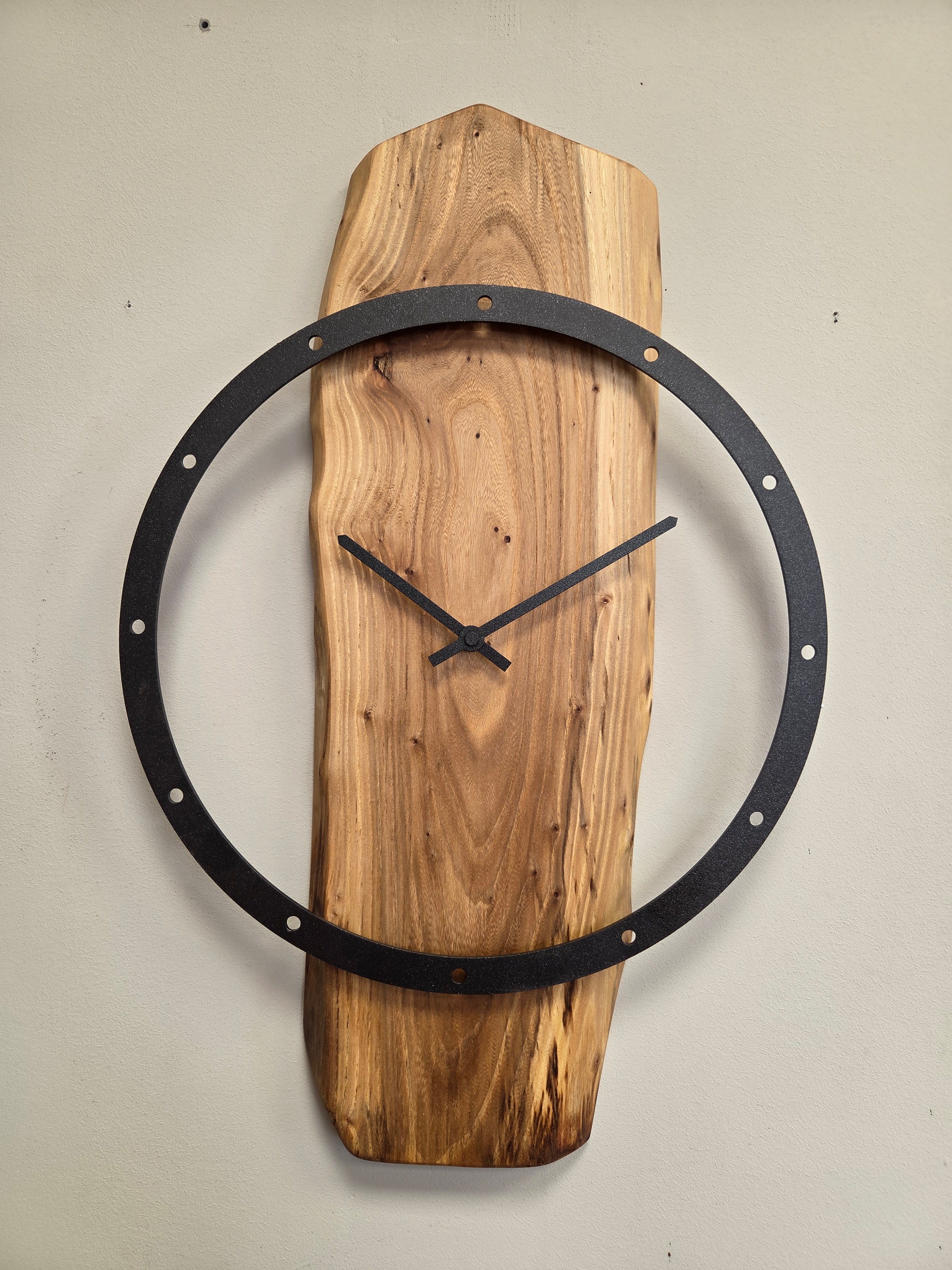 Il nido del picchio orologio da parete olmo 39 cm antracite