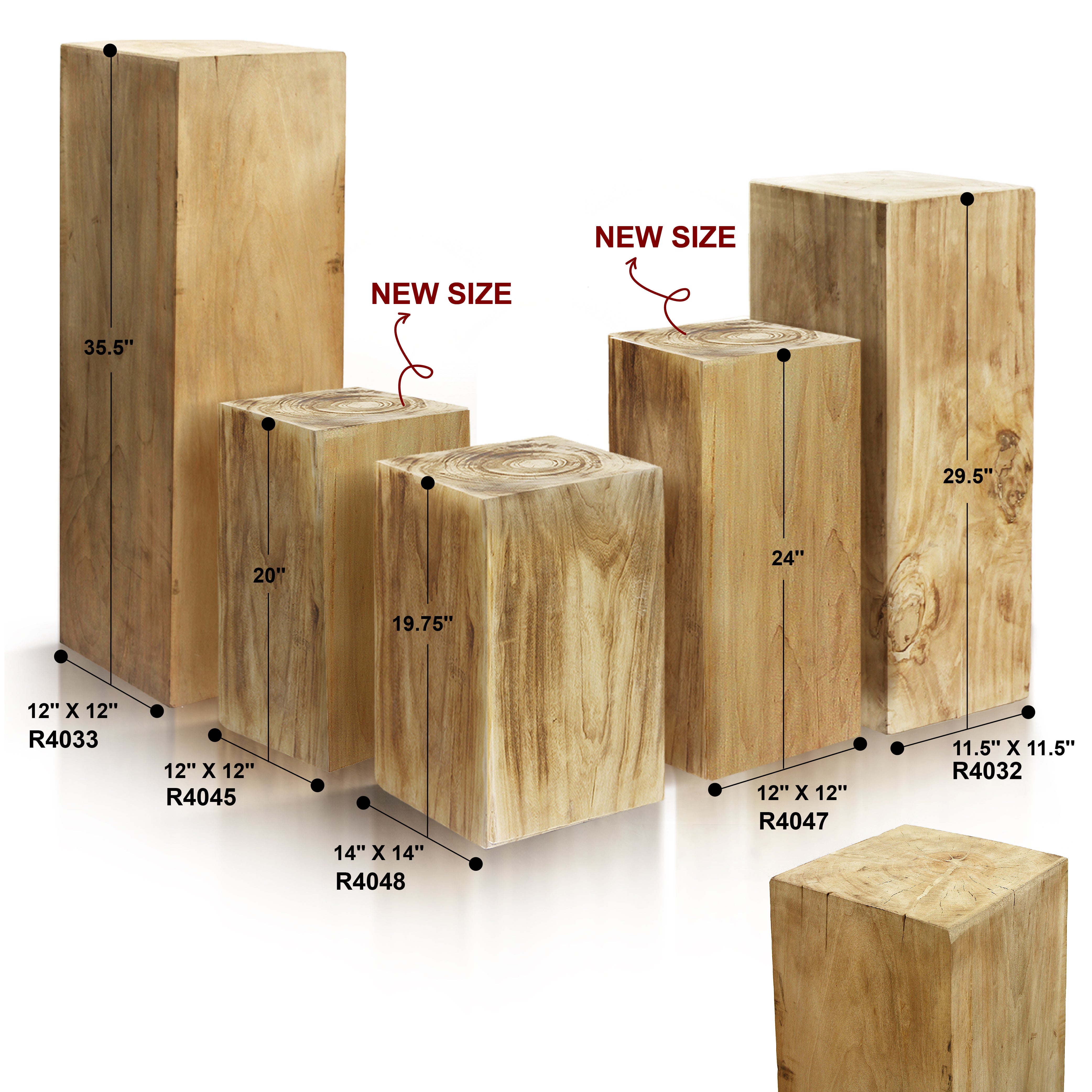 Galore Home Woodscape R4048 colonna legno Small naturale