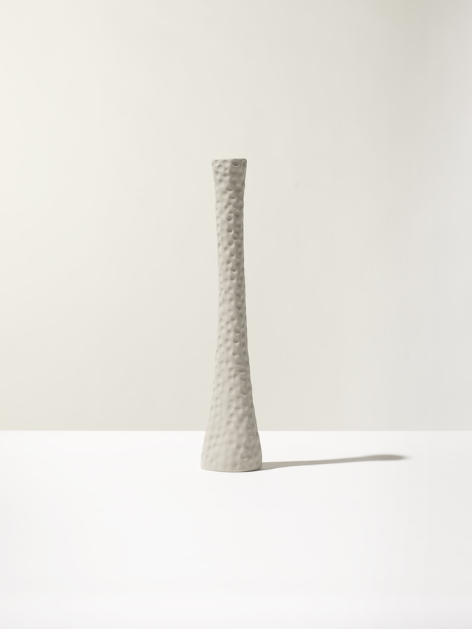 Ceramica Gatti 1928 Battuti Epsilon candeliere grigio 60 cm