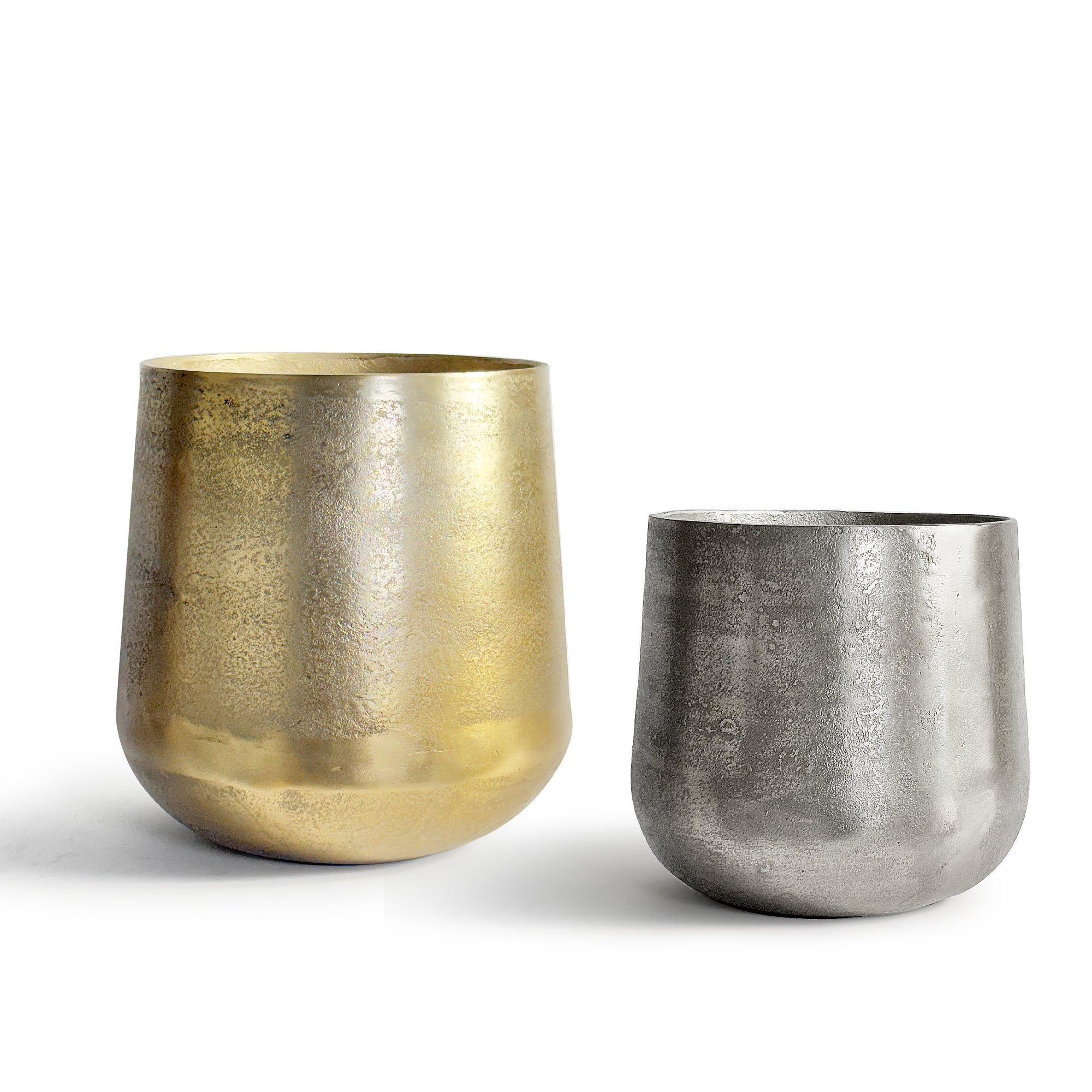 Galore Home Meridian Fioriera Alluminio Piccola Oro