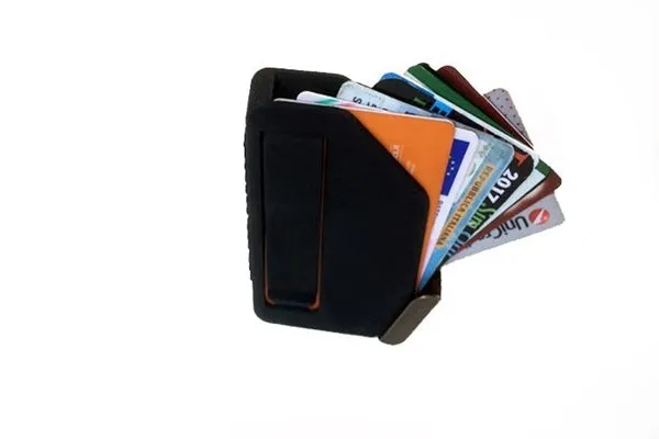 Cyrcus Design Boxellino portacarte nylon acciaio oro