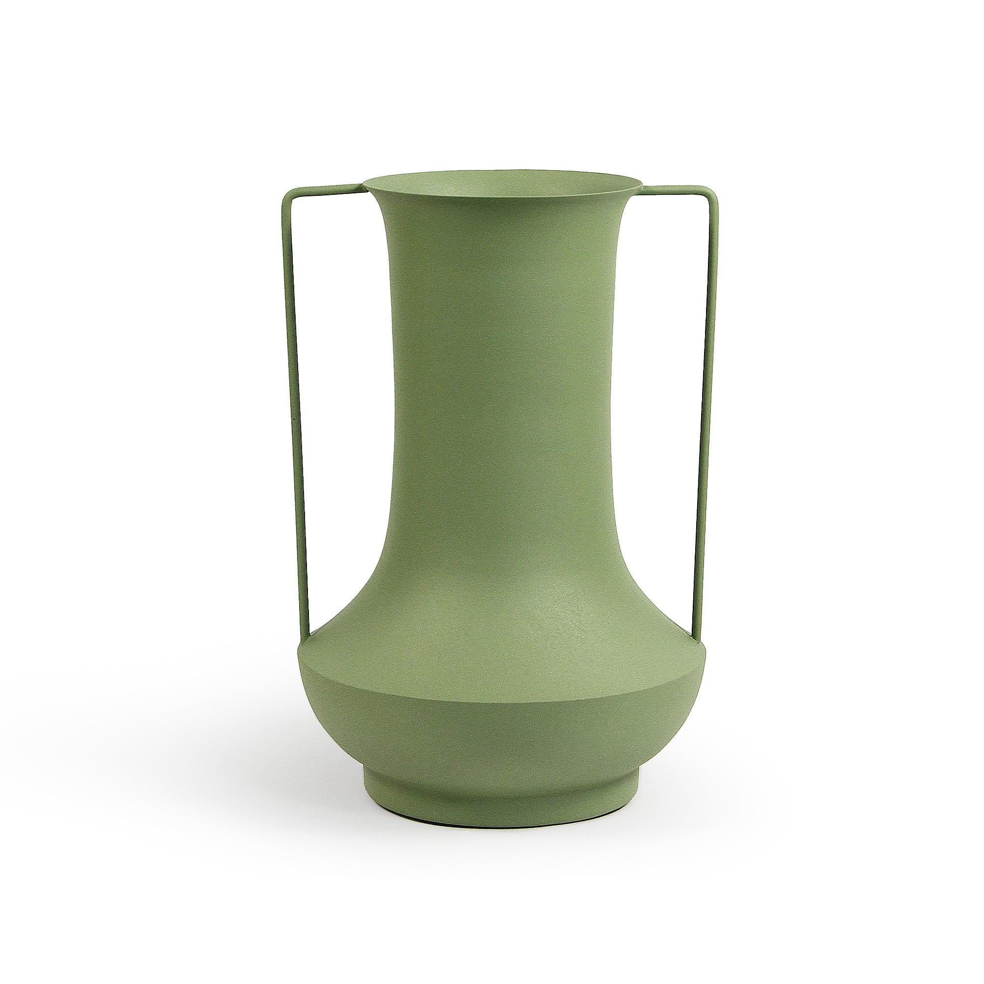 Galore Home Duo Handle Vaso Metallo Nero Opaco 40 cm