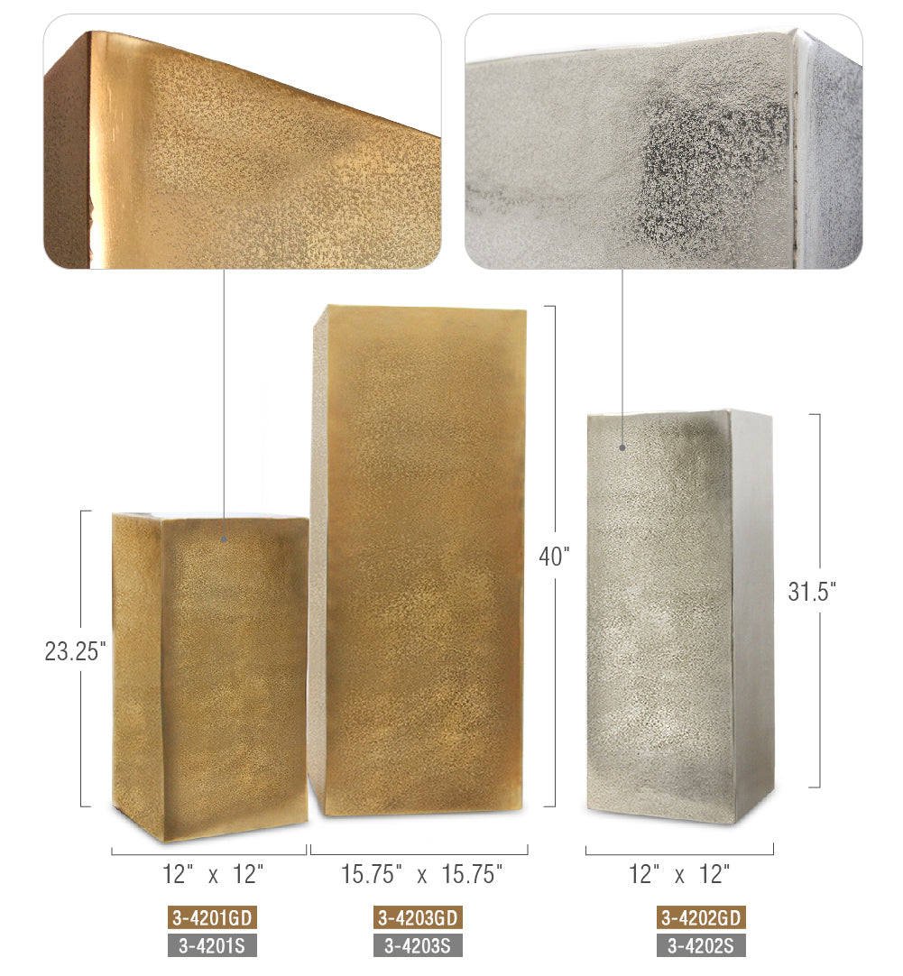 Galore Home Hephaestus 3-4201 colonna oro Small 59 cm alluminio