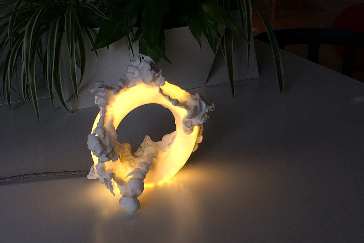 Cyrcus Design Feral lampada opera nylon bianco led 26 cm