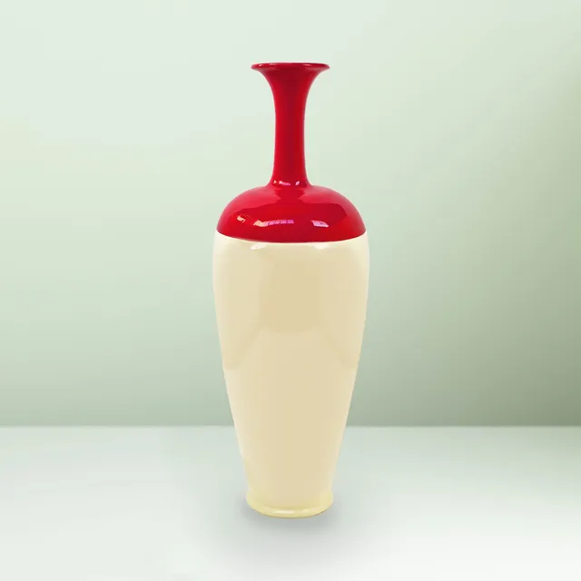 Ceramica Gatti 1928 Motor Valley MV1 vaso rosso alto