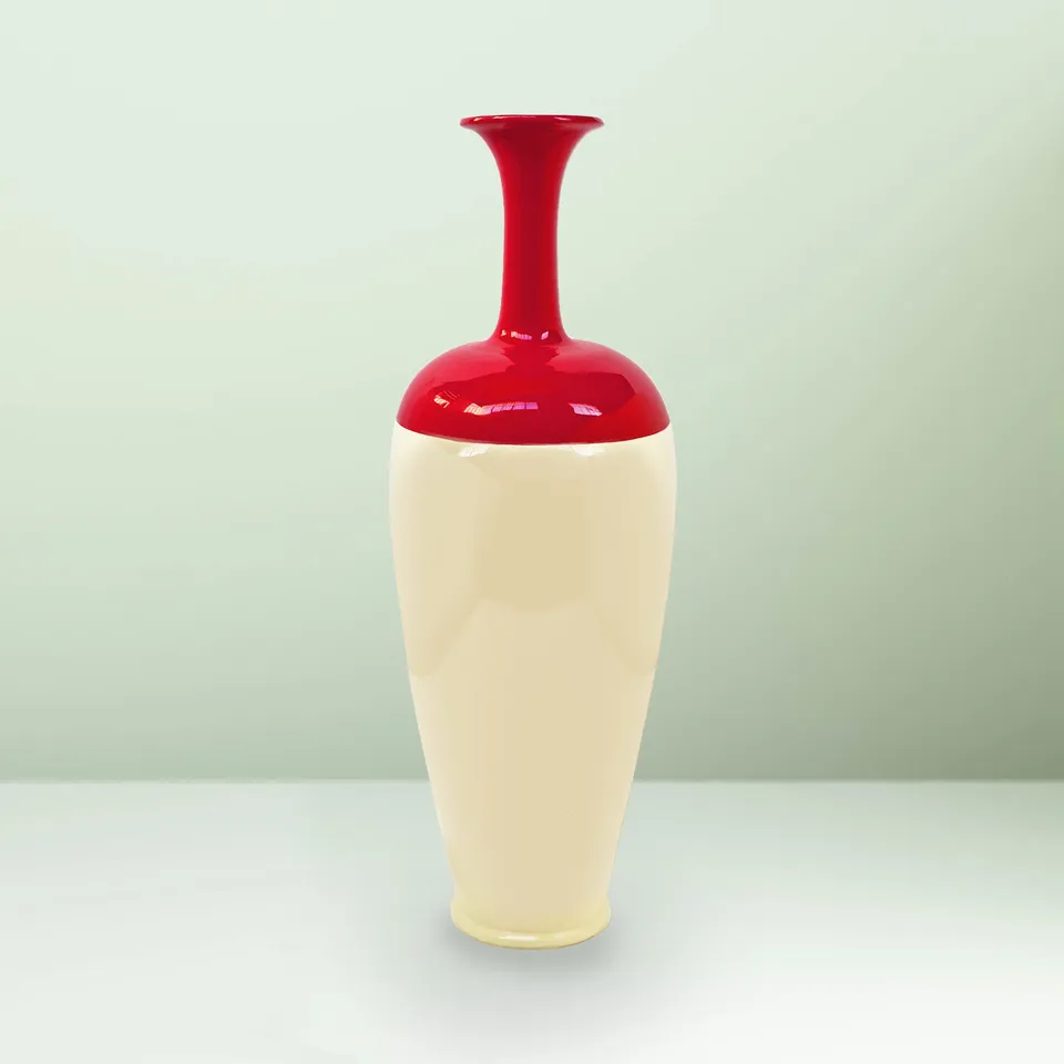 Ceramica Gatti 1928 Motor Valley Vaso Rosso Alto MV1 vaso 72 cm