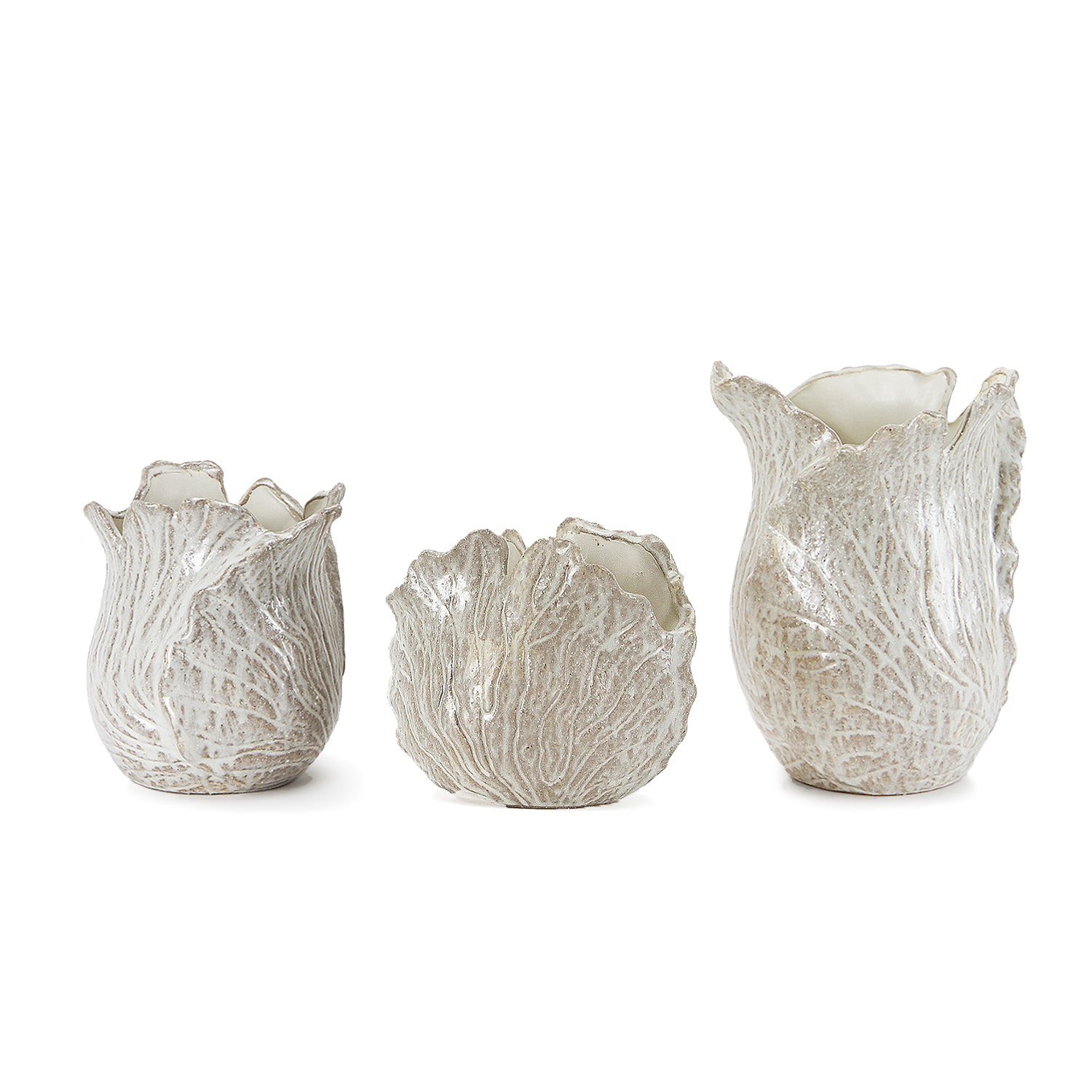 Galore Home Harmony Bloom vaso ceramica Shell Bowl beige