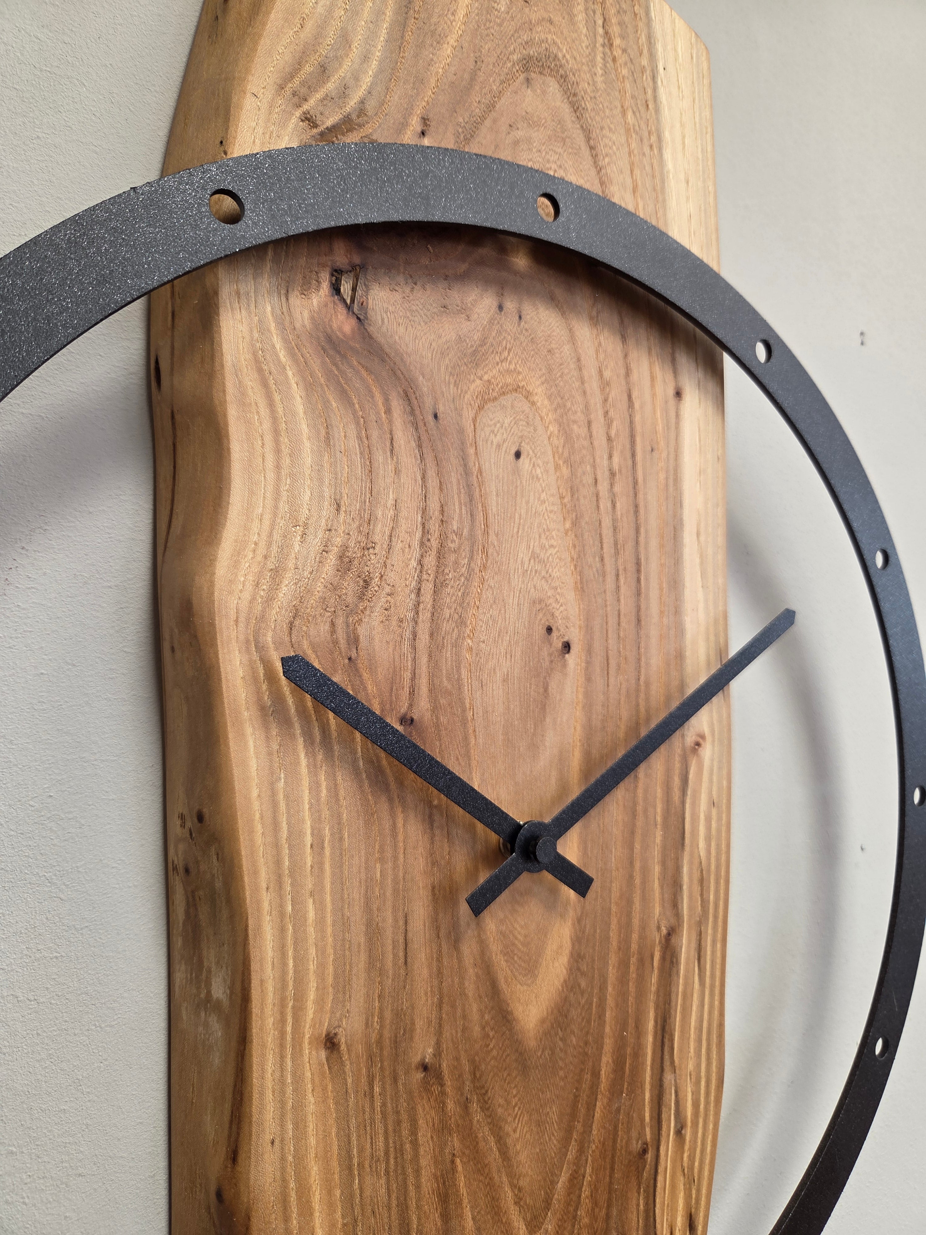Il nido del picchio orologio da parete olmo 39 cm antracite
