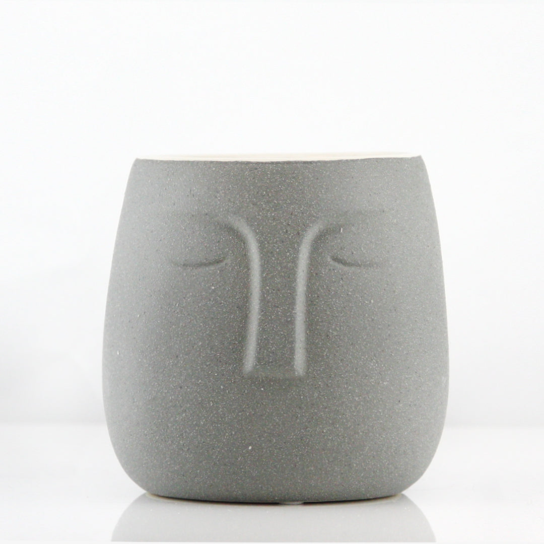 Galore Home Slumbering Portavaso Ceramica Bianco