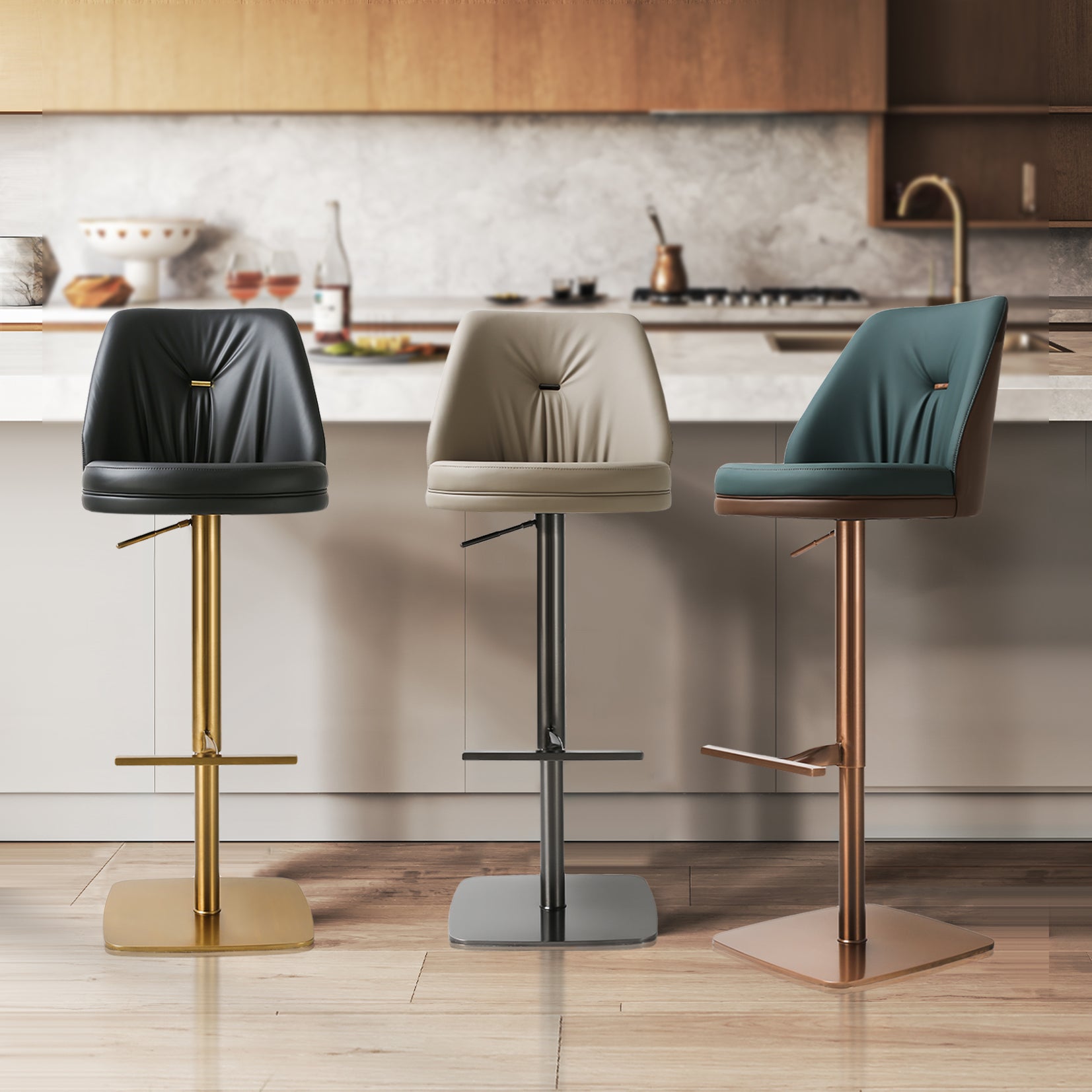 Galore Home Zeno Swivel sgabello bar marrone girevole