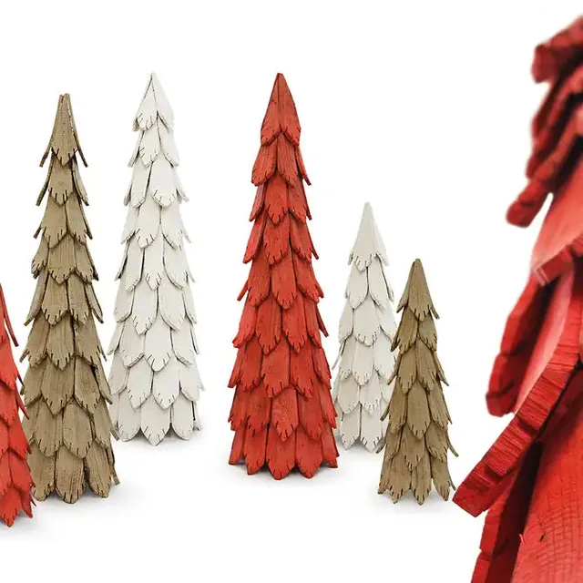 Galore Home Woodland Whimsy Albero Legno Naturale Large R4017