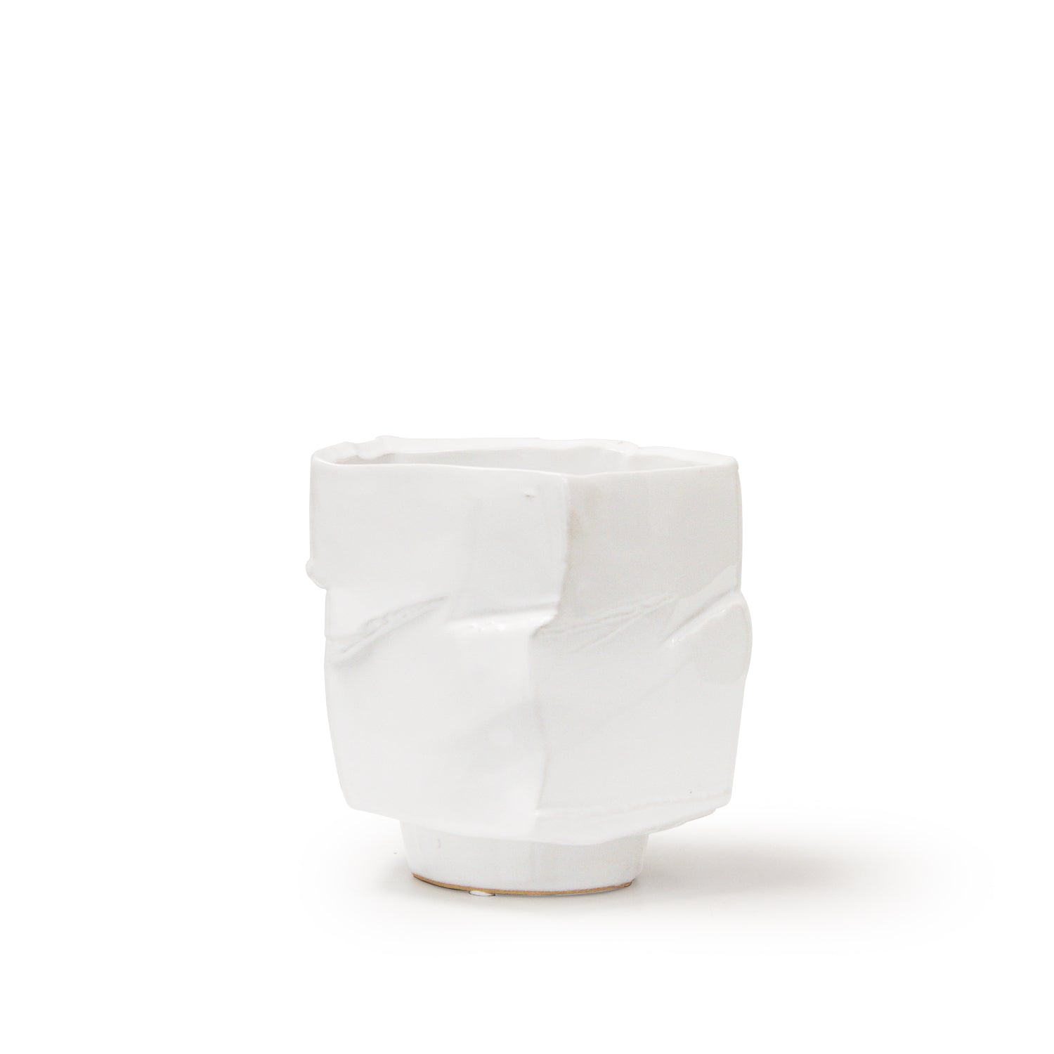 Galore Home Canyon vaso ceramica alto bianco lucido