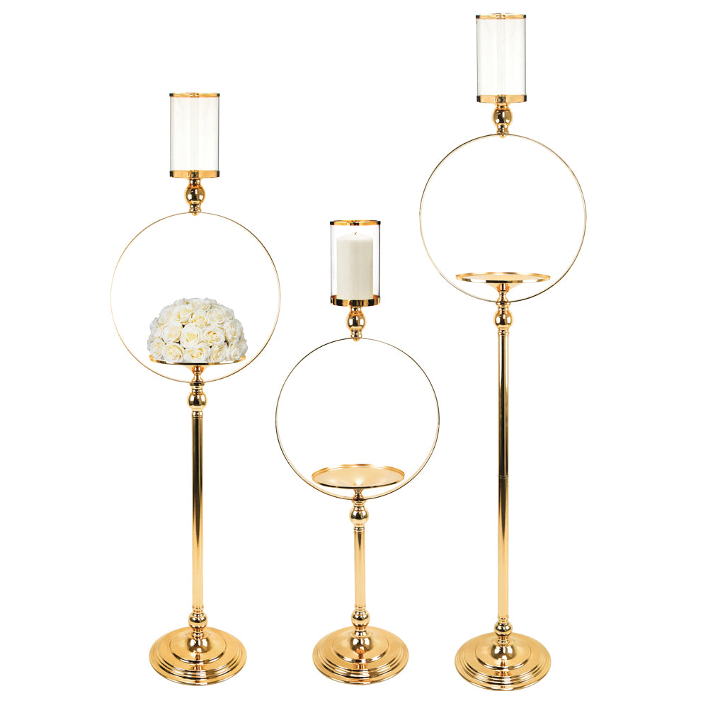 Galore Home Halo portacandele pavimento oro M