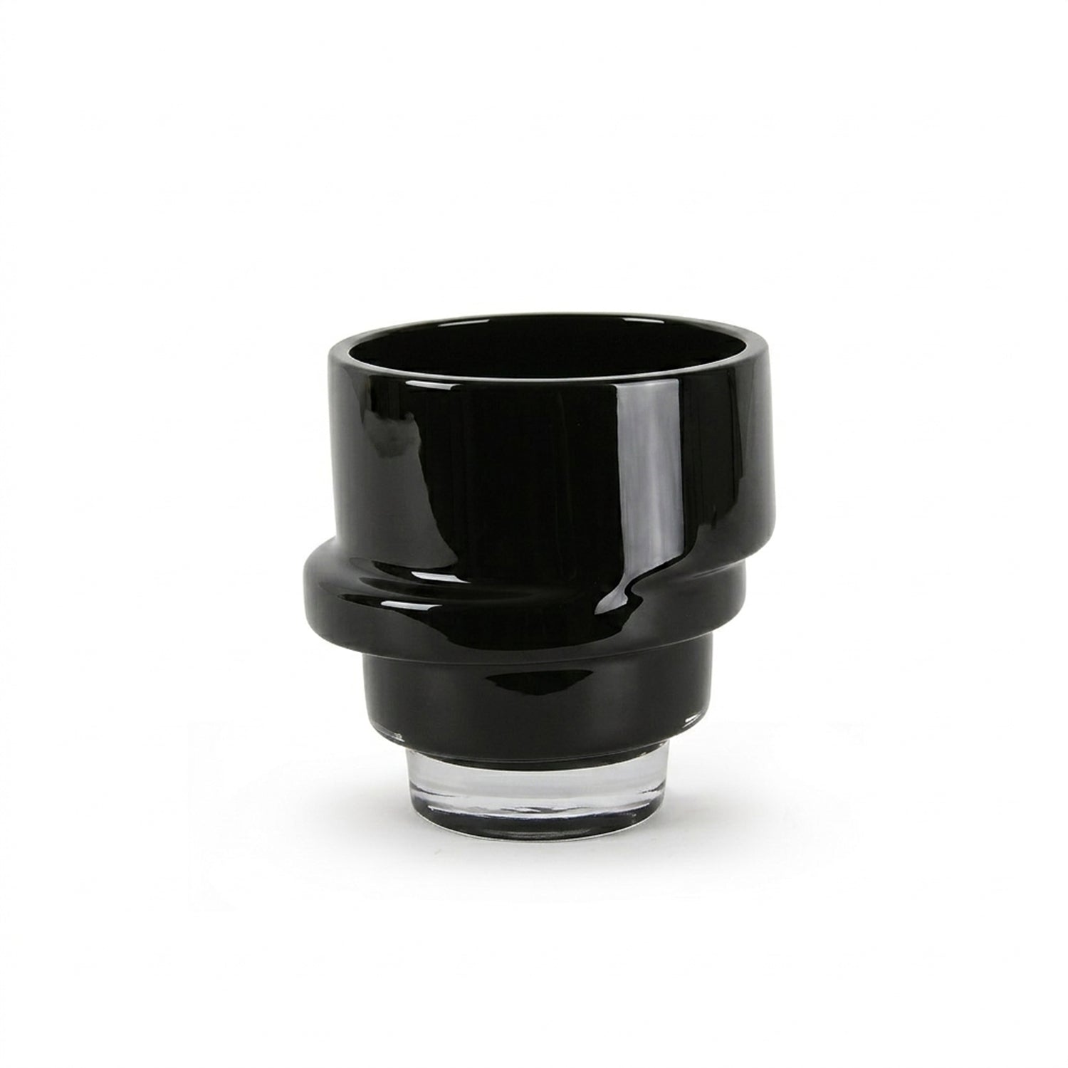 Galore Home Swirling Vaso Vetro Nero