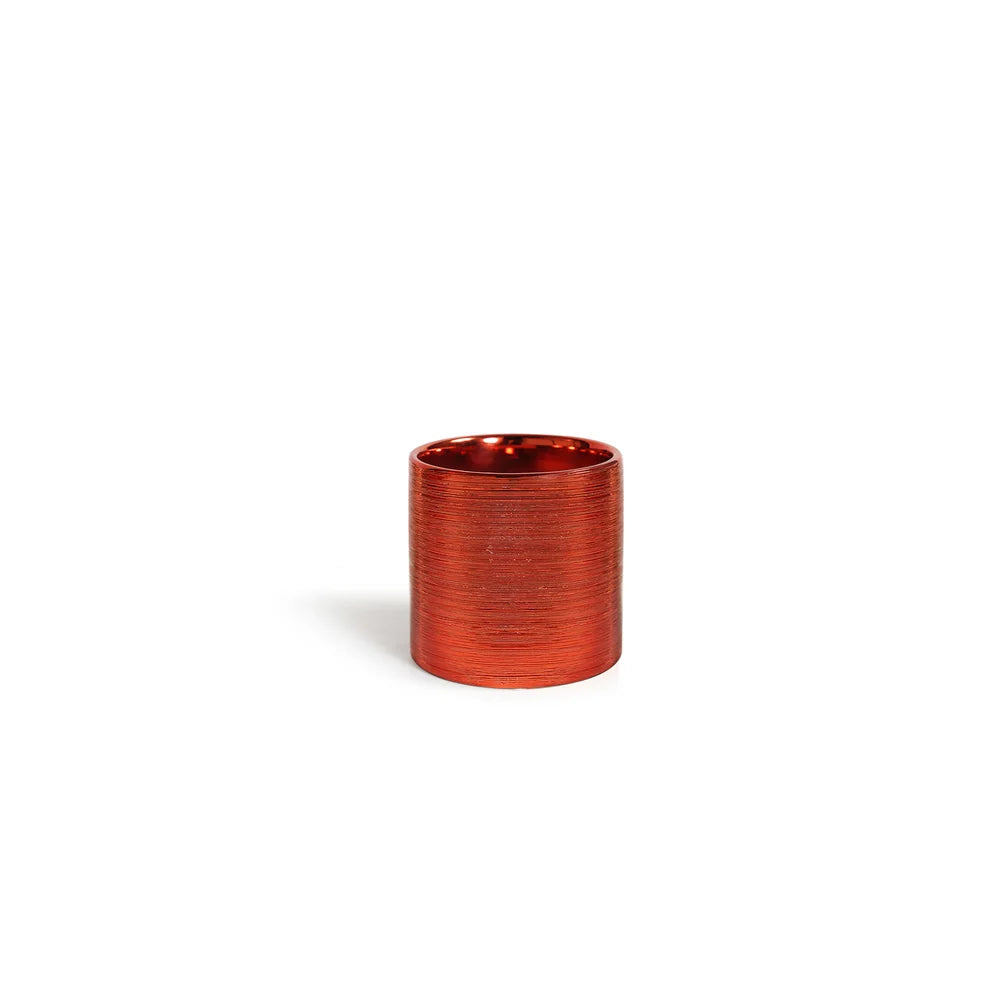 Galore Home Etched Red CCN58 vaso ceramica rosso