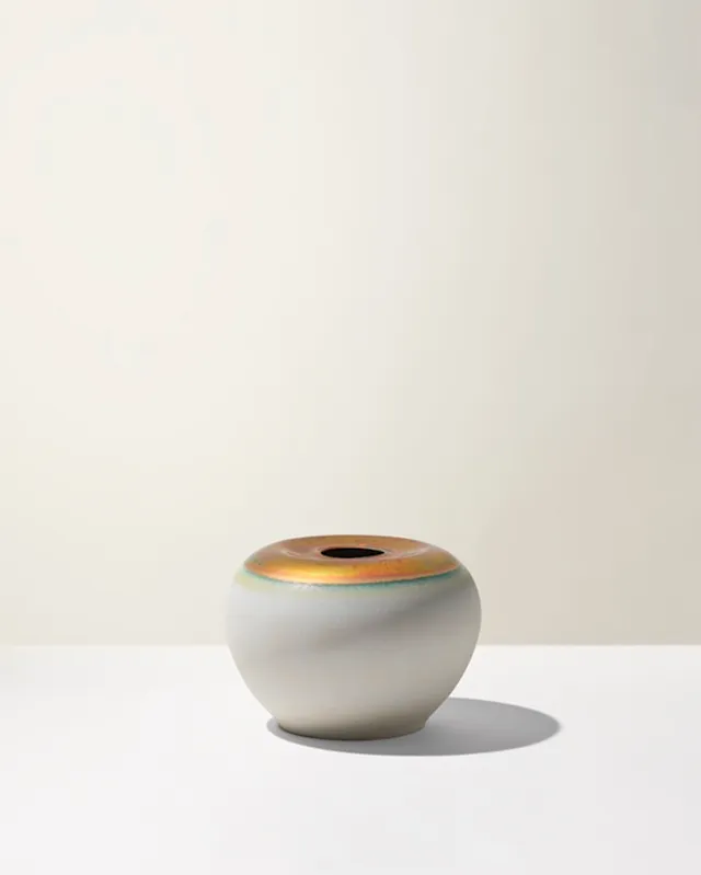 Ceramica Gatti 1928 Crateri CC33 vaso azzurro polvere