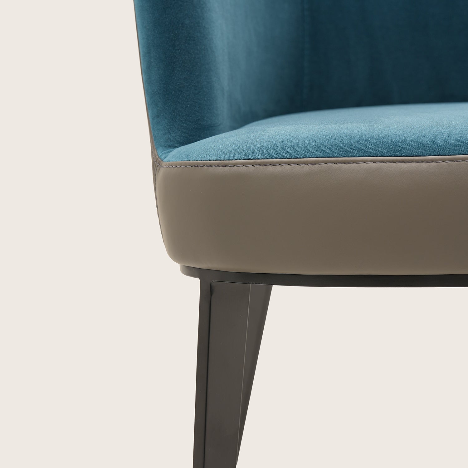 Galore Home Sereni Seat Dining Chair sedia pelle taupe sabbia