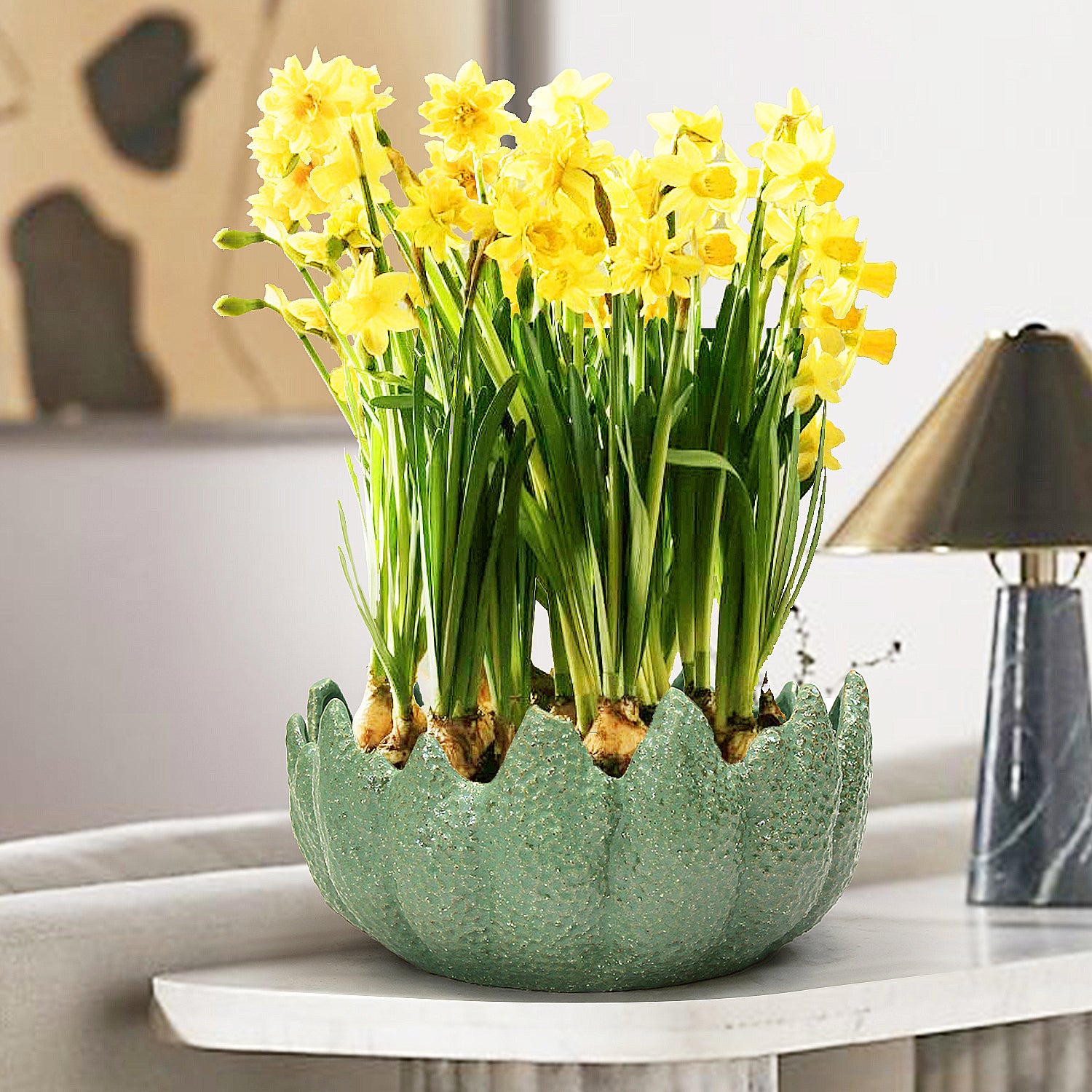 Galore Home Aurora Crest vaso ceramica piccolo bianco