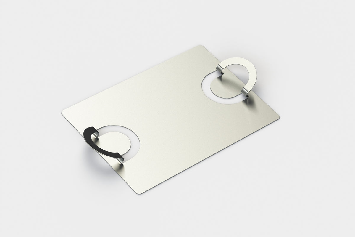 Cyrcus Design Hands Up vassoio acciaio specchio