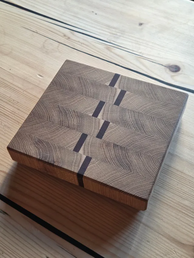 Il Nido del Picchio Tagliere da Tavola 22,5x20,5 rovere