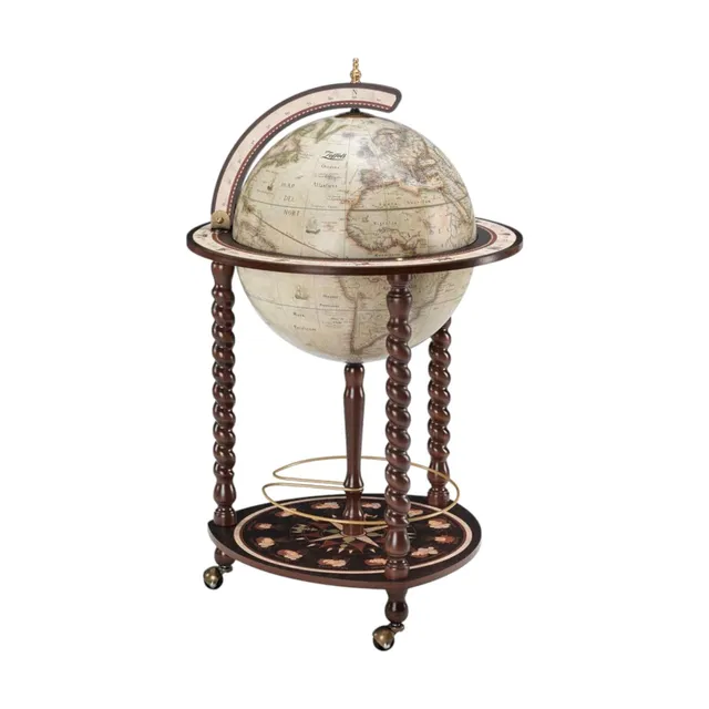 Zoffoli Explora mappamondo bar 40 cm mappa XVIII secolo