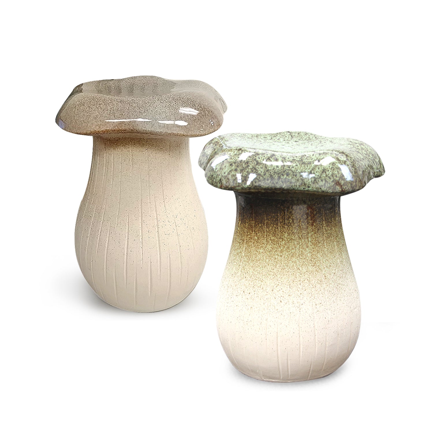 Galore Home Mushroom sgabello ceramica Beige 45 cm
