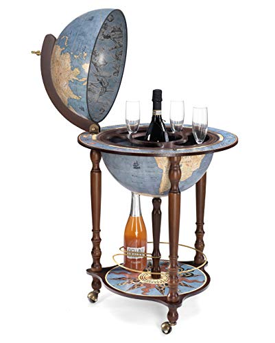 Zoffoli Da Vinci Blue Dust mappamondo bar 40 cm