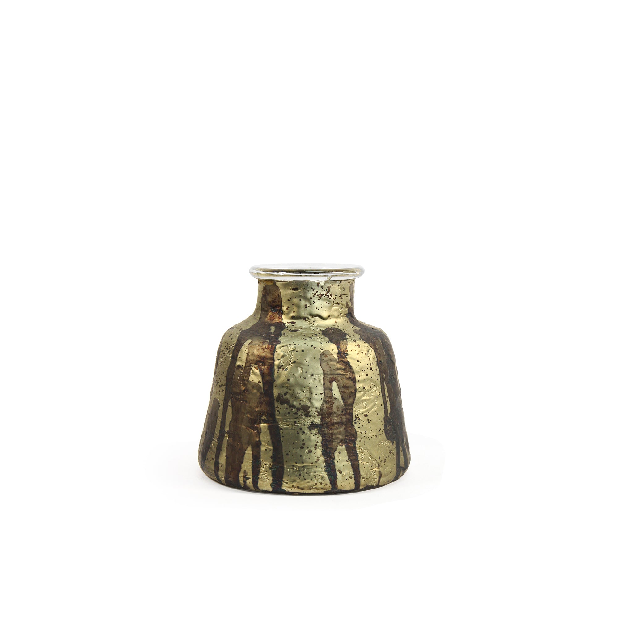 Galore Home Vintage Mason Jar vaso vetro oro alto