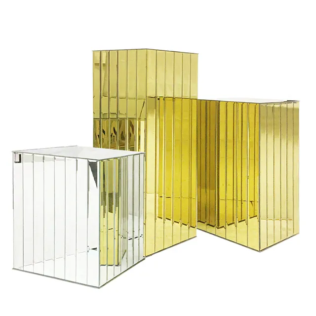 Galore Home Segmented Mirror colonna specchio oro small
