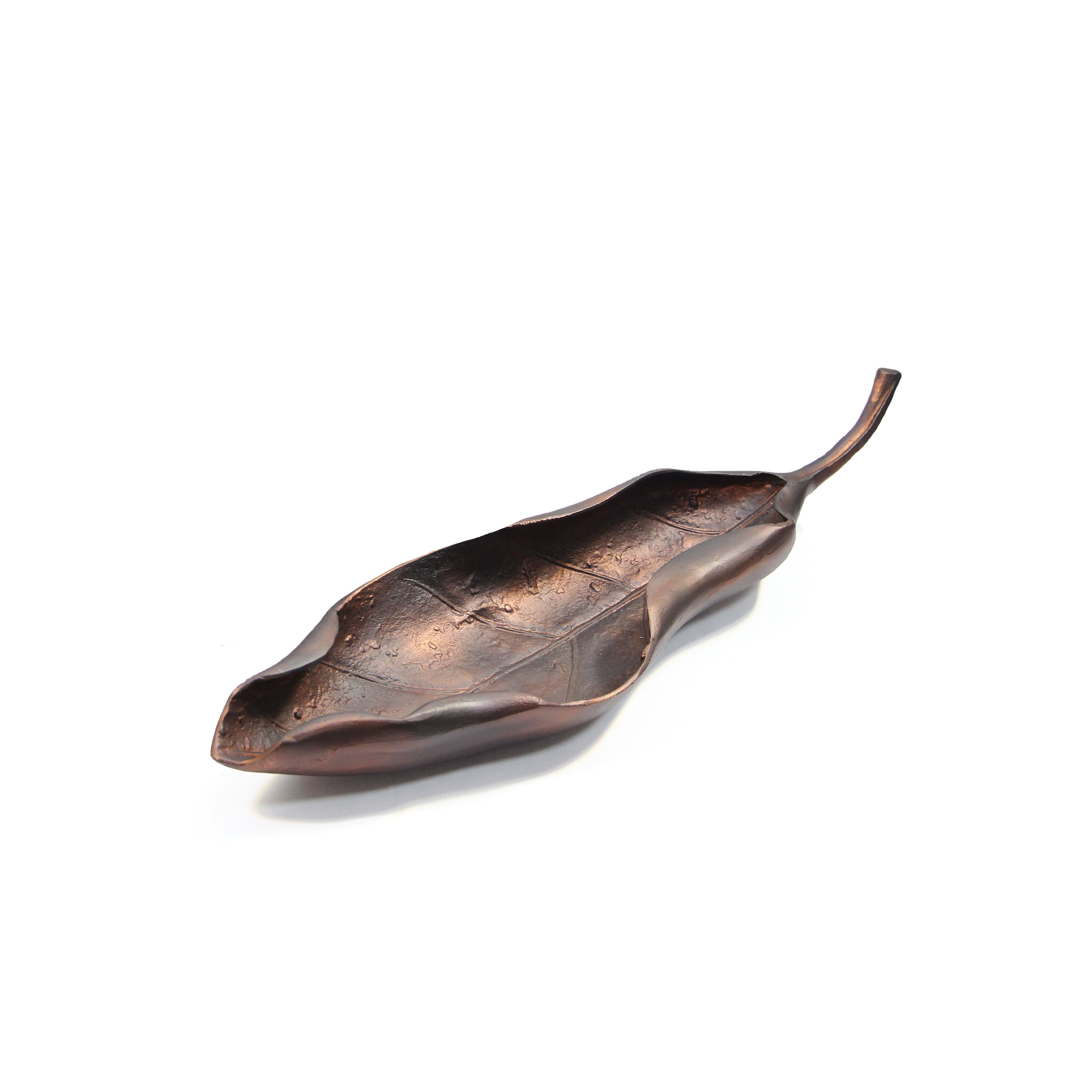 Galore Home Whispering Leaf scultura foglia rame grande