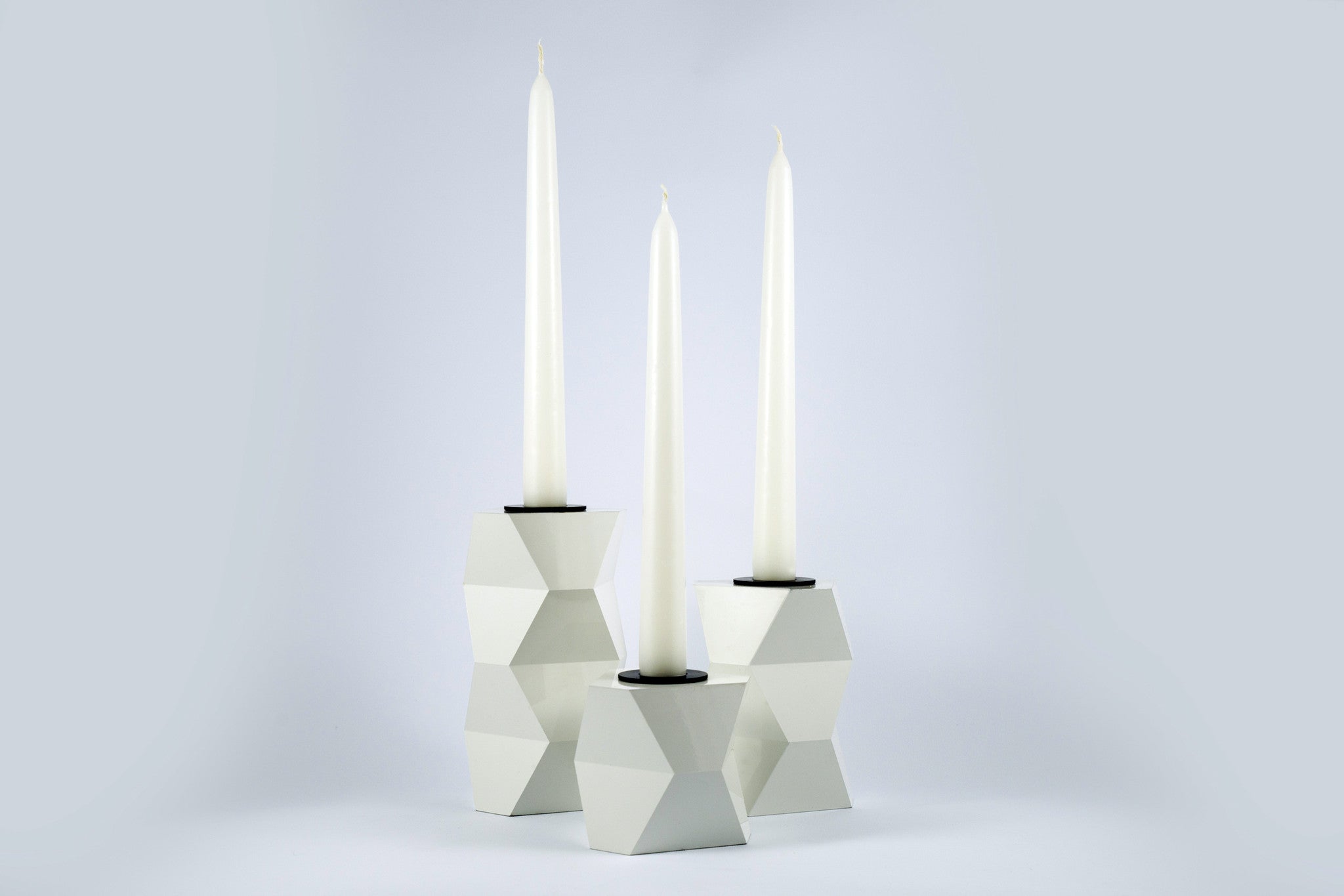 Cyrcus Design Tre Grazie candelabro alluminio specchio