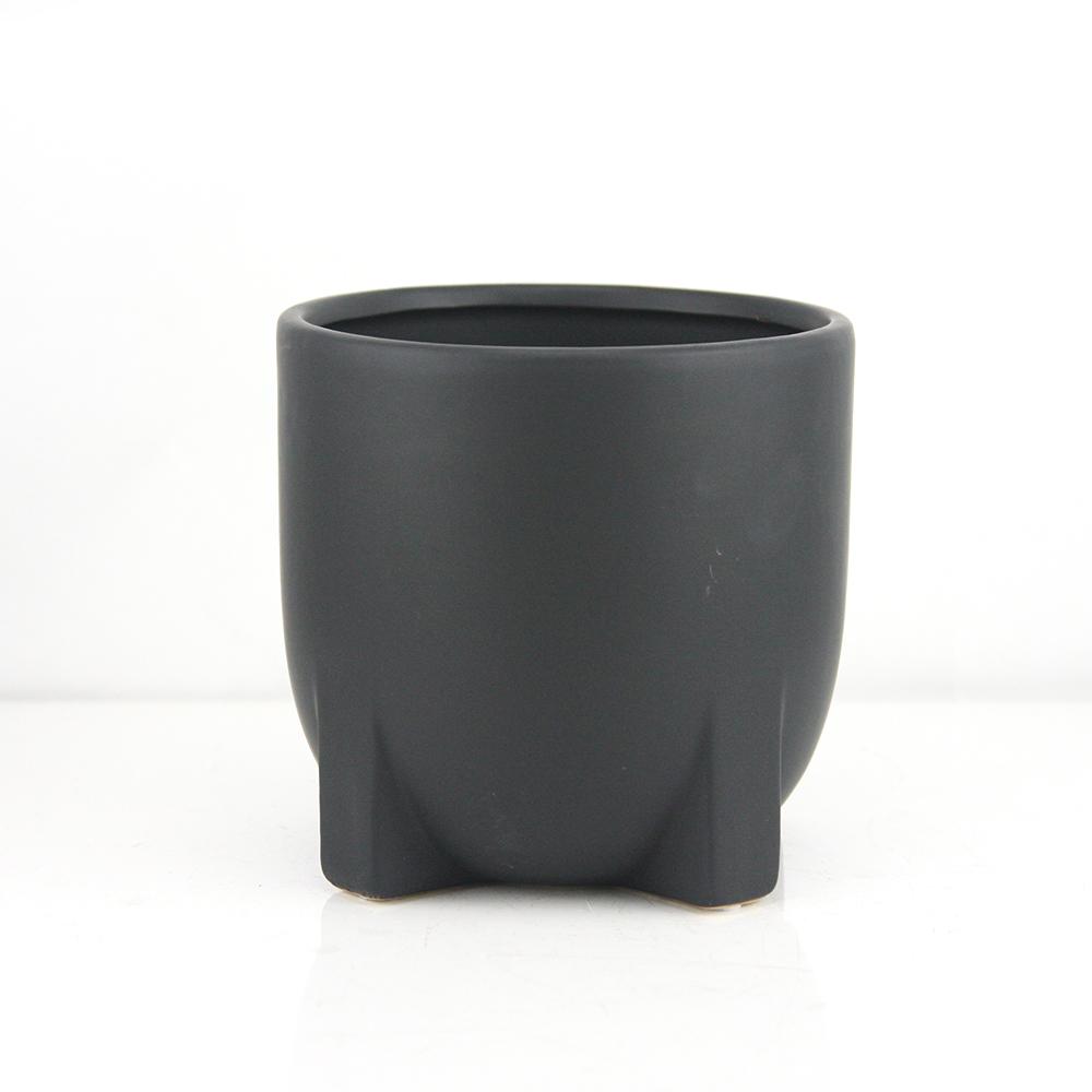 Galore Home Tranquility vaso ceramica nero Small