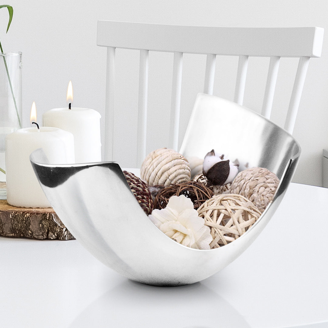 Galore Home Metal Curve vaso alluminio lucidato