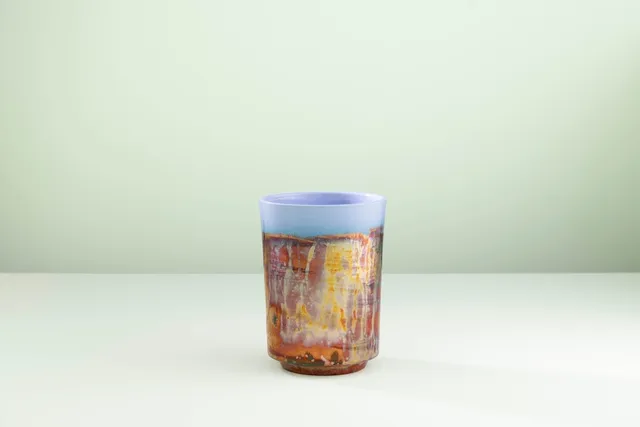 Ceramica Gatti 1928 Riflesso Alba Piccolo RM721 vaso riflessi metallici
