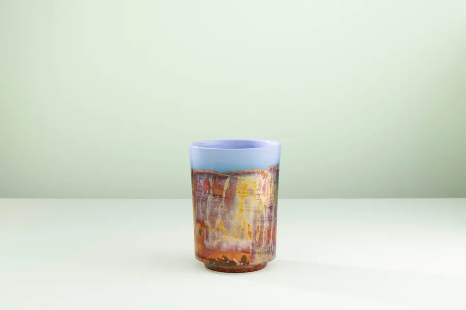 Ceramica Gatti 1928 Riflesso Alba Piccolo RM721 vaso riflessi metallici