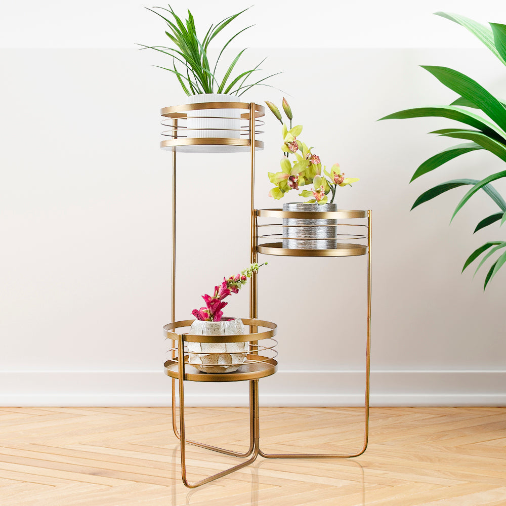 Galore Home Caged Iron portapiante ferro nero 101 cm