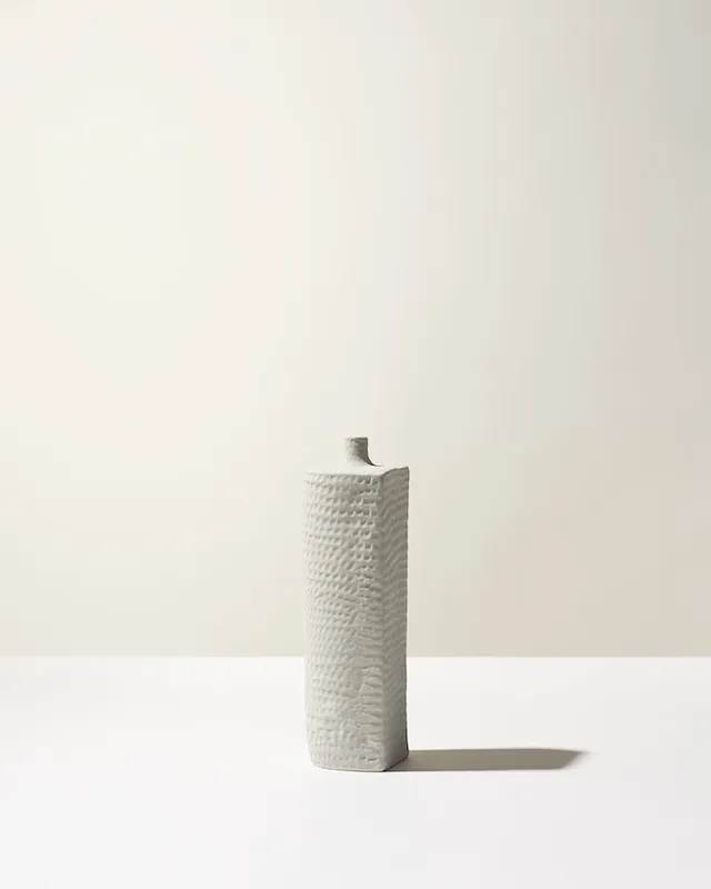 Ceramica Gatti 1928 Battuti CB103 Lambda vaso bianco