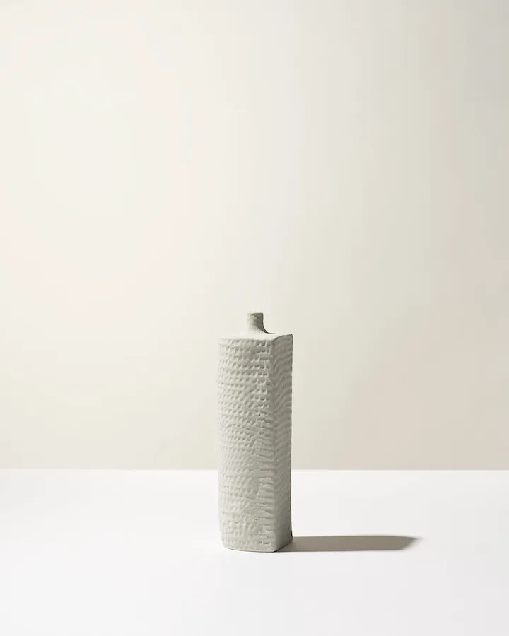 Ceramica Gatti 1928 Battuti CB103 Lambda vaso bianco