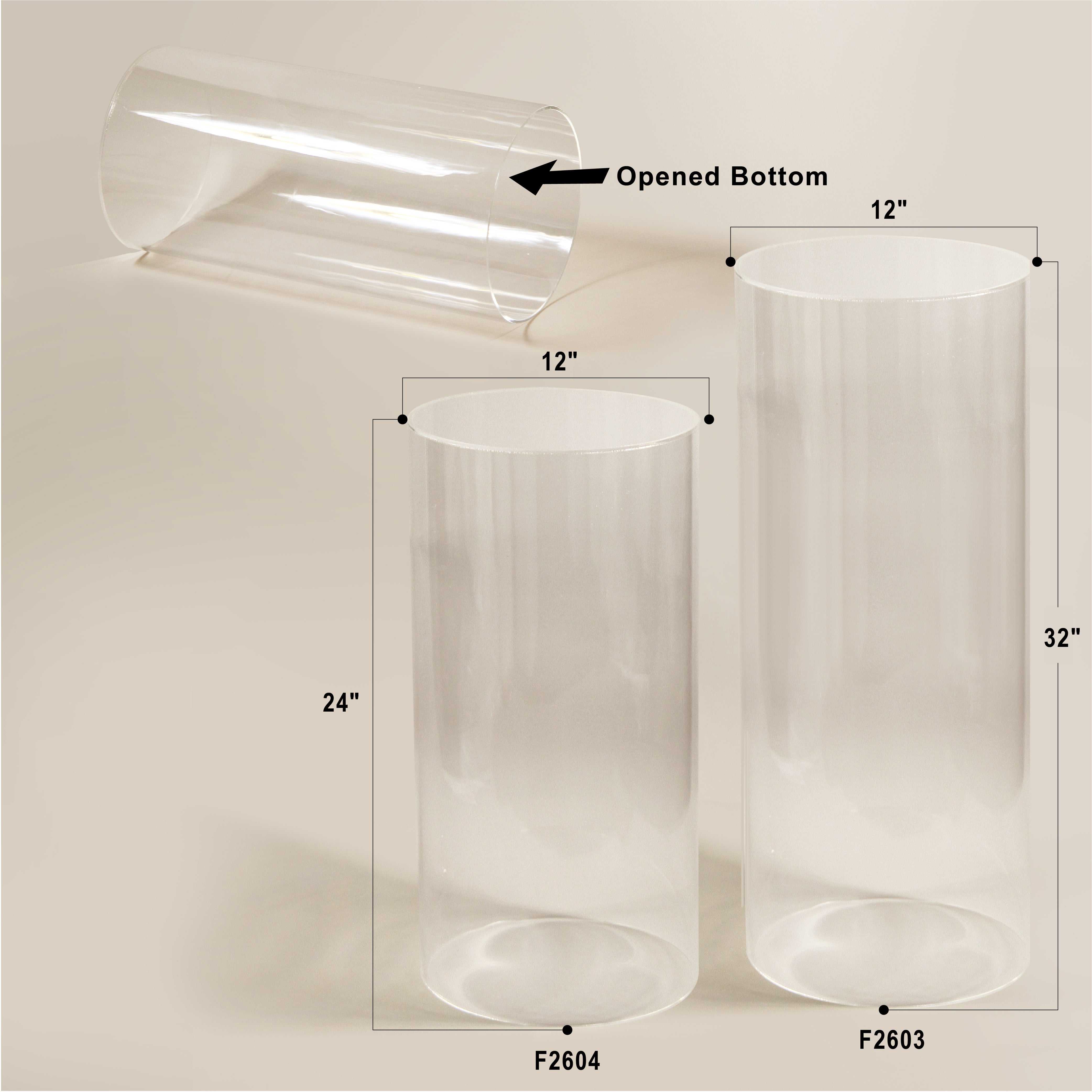 Galore Home Round Pedestal F2603 colonna acrilico grande