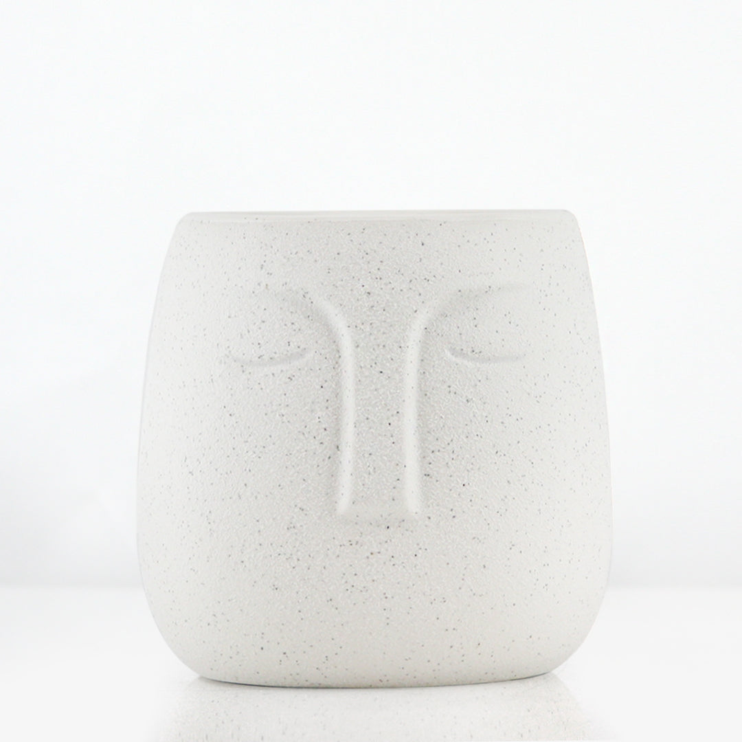 Galore Home Slumbering Portavaso Ceramica Bianco
