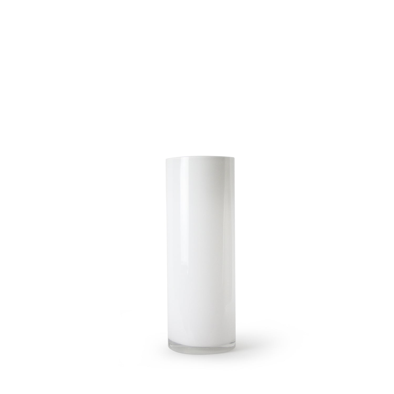 Galore Home vaso vetro cilindro bianco opaco 81cm