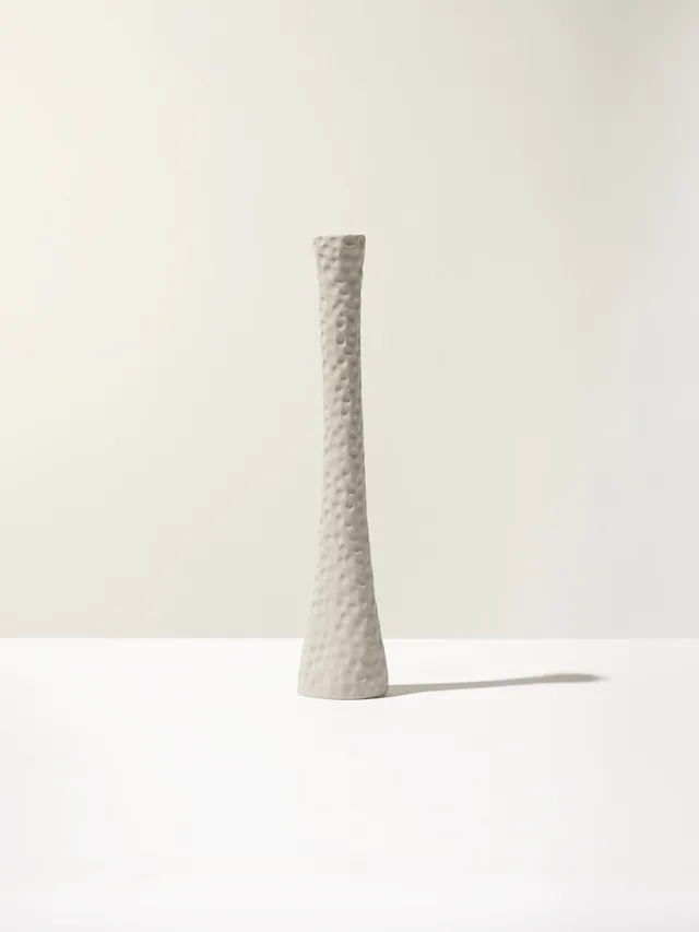 Ceramica Gatti 1928 Battuti CB118 Epsilon candelabro ceramica grigio