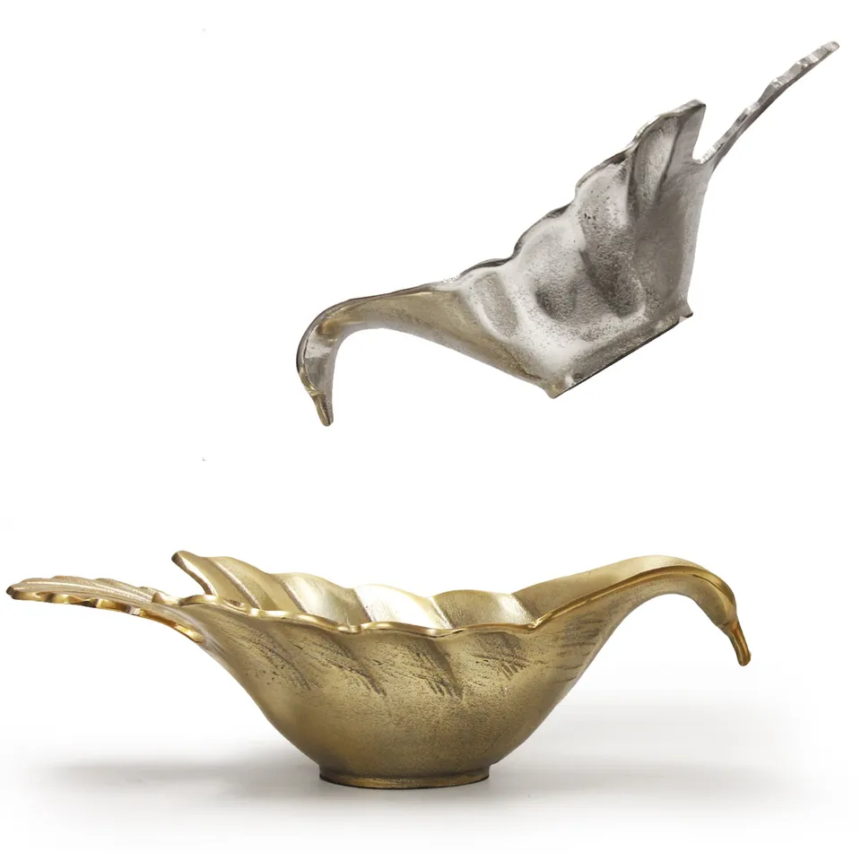 Galore Home Gilded Dove ciotola oro piccola