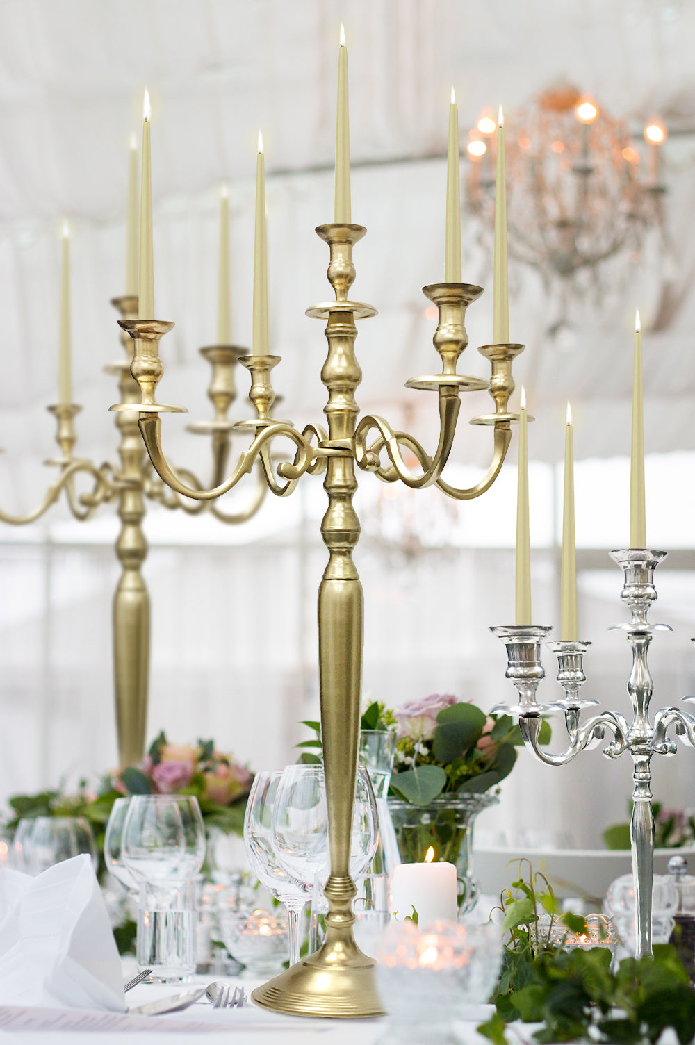 Galore Home 5 Bracci 3-1504 Candelabro Oro Small