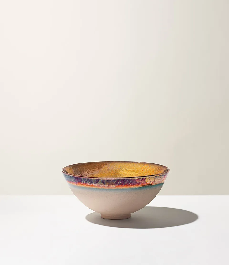 Ceramica Gatti 1928 Cratere Rosa Conchiglia CC26 cratere 35 cm