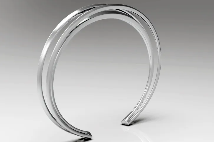 Cyrcus Lofting 1 bracciale acciaio placcato oro