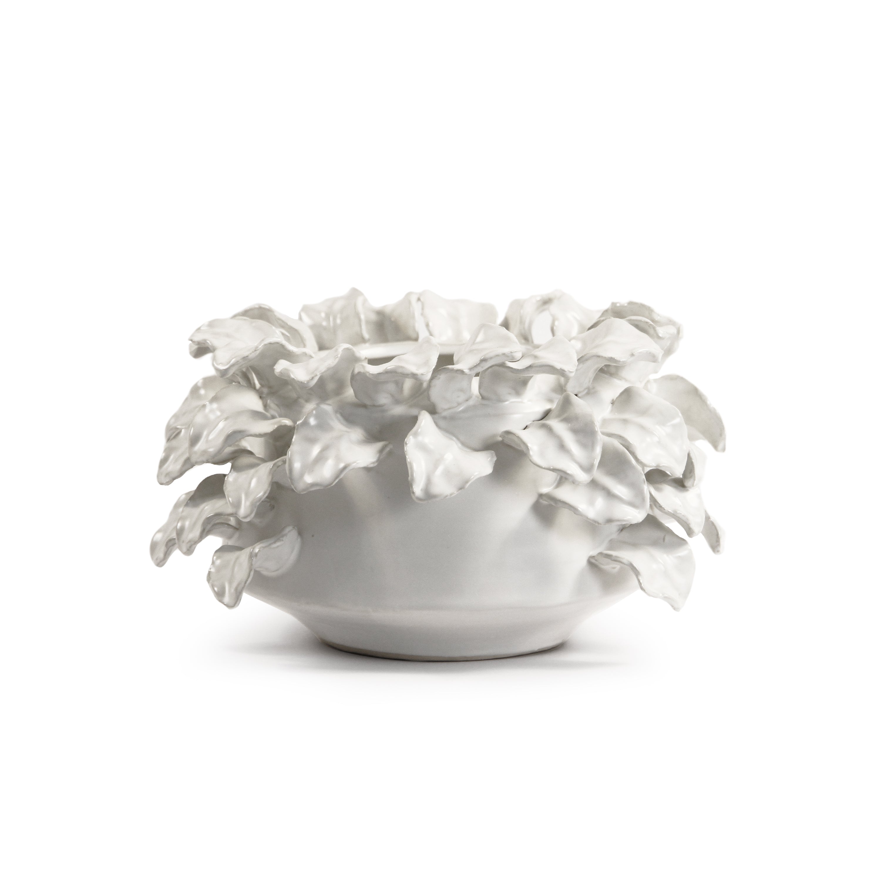 Galore Home Sculpted Petal CCV79 vaso ceramica rosso large